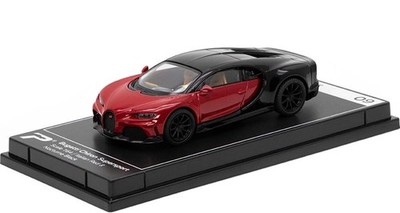 PosterCars - 1:64 Scale Bugatti Chiron Supersport Italian Red 4.4 inches,