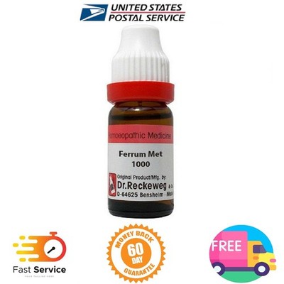 Dr. Reckeweg Homeopathy Ferrum Met  (11 ml) (Select Potency)