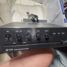TOA BG-235 Mixer Amplifier 35 Watts 3 Input 1 MicLine Switchable 2 Zone Capable
