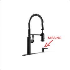 Kohler Sous Pro Faucet - Matte Black Finish MISSING SOAP DISPENSER R10651-SD-BL
