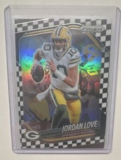 2025 Panini Prizm Checkerboard Prizm Jordan Love #82 Green Bay Packers