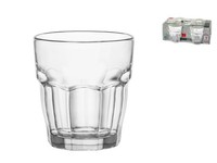 Bormioli Rocco Rockbar Set 4 Glasbecher Aus Glas, 27 Cl, Transparent