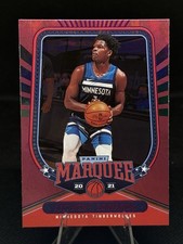 2020-21 Panini Chronicles Marquee #254 Anthony Edwards Pink Rookie Card RC. rookie card picture