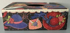 Lang Bob’s Boxes “Red Hats” Long Tissue Box Cover Artwork By Susan A. Winget
