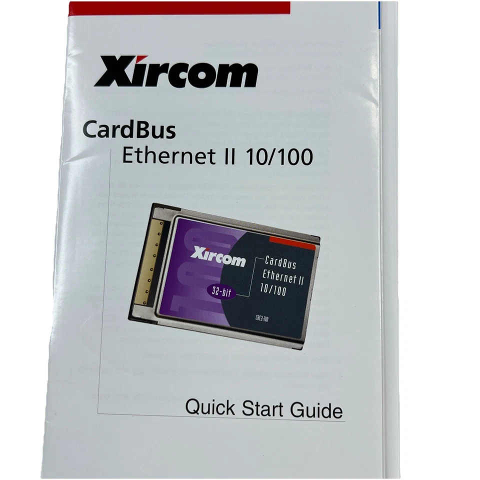 Xircom CardBus Ethernet II 10/100 PCMCIA PC Card #CBE2-100 New Open Box - Image 2 of 4