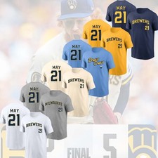 NEW SALE - Dustin May #21 Milwaukee Brewers Team 2026 Player Name And Number