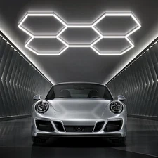 Hexagon Garage Lights 192W 23040LM Super Bright，6500K Daylight White LED - Ho...