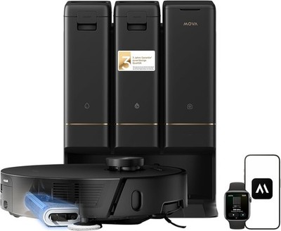 Mova Z50 Ultra Saugroboter mit Wischfunktion 19,000 Pa Selbstreinigend