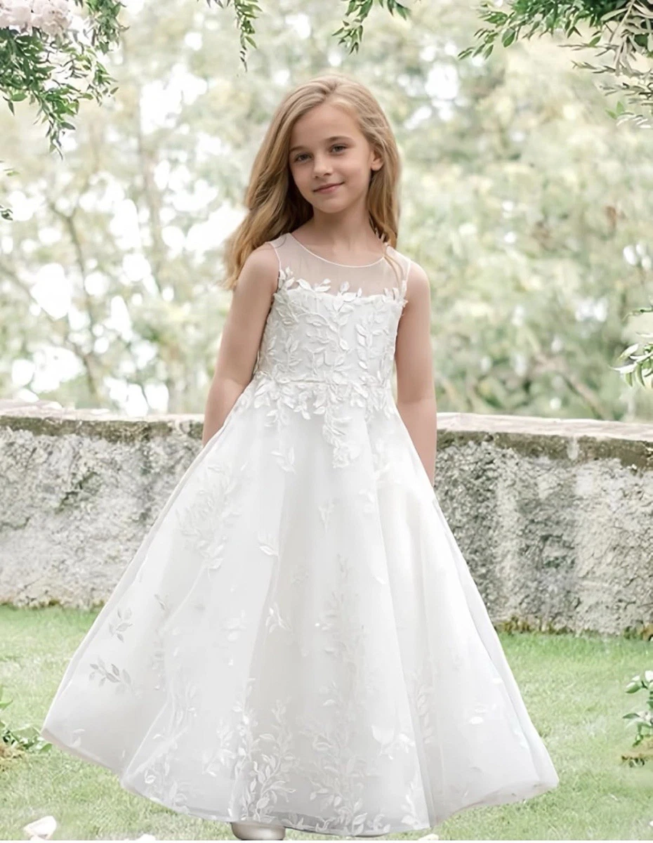 White Formal Occasion Dress for Girls for sale | eBay