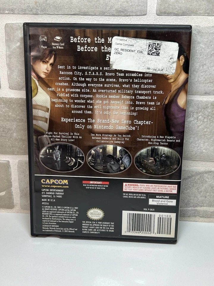 Resident Evil Zero - Nintendo GameCube, CIB Complete w/ Manual 2 Discs - Image 2 of 4