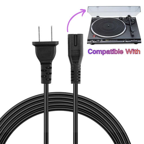 AC Power Cord Cable for Technics Turntable Record Player SL-BD22 SL-B270U SL-QD2