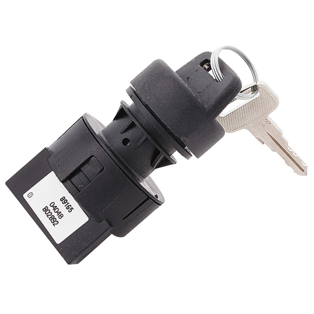 HONEYWELL 89477-01 Key Switch, Off/On/On/Momentary On 24M947