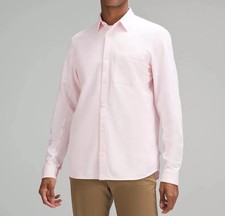 Lululemon Commission Long Sleeve Button Down Shirt Mens Medium Pink