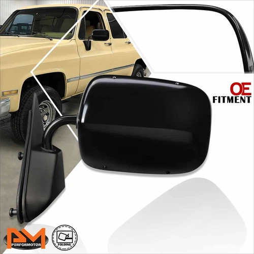 For 88-00 Chevy/GMC C/K Pickup Suburban OE Style Manual Side Door Mirror Left
