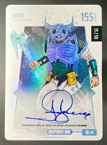 2026 Bo Jackson Battle Arena Bone Blizzard Ice Auto 15/50 #BFA-146 155 Power