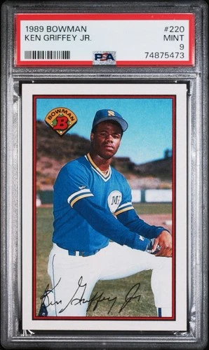 Ken Griffey Jr. 1989 Bowman #220 RC Rookie PSA 9 MINT CENTERED Mariners HOF