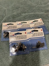 Prym Skirt/Pant Hooks And Eyes 4 Nickel 2 Black 6ct Lot Of 5