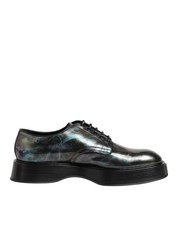 Dolce & Gabbana Multicolor Leather Lace-up Men Formal Derby Men's Shoes