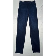 Spanx Women's Dark Wash Skinny Stretch Blue Jeggings - Size S 27x28.5 