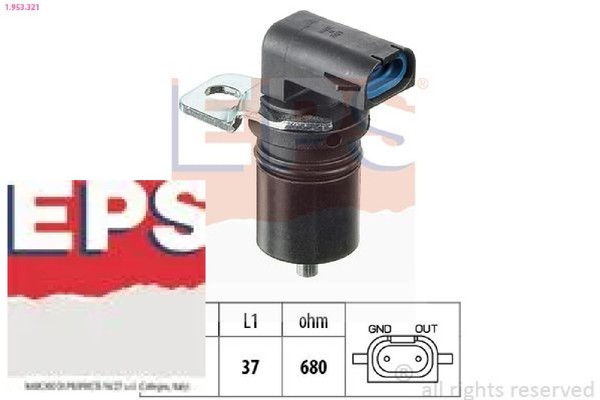 EPS 1.953.321 Drehzahlsensor FüR Automatikgetriebe Drehzahlsensor Sensor-image