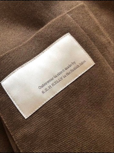 S.E.H KELLY Brown No-Collar Jacket Size S - Excellent Condition - Picture 7 of 8