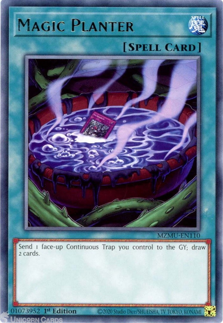 MZMU-EN110 Magic Planter : Rare 1st Edition Mint YuGiOh Card