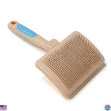 Claw Claws 8" Self-Cleaning Slicker Brush for Large Dogs & Cats - Durable Handle