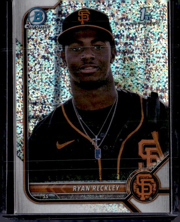 2022 Bowman Chrome #BCP-163 Ryan Reckley Prospects Speckle Refractor #/299