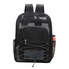 Long Keeper Mesh Backpack Heavy Duty See Through Bag Net Daypack Semi Transpa...