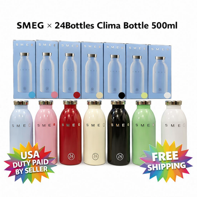SMEG × 24Bottles Clima Bottle 500ml Stainless Steel Free Shipping