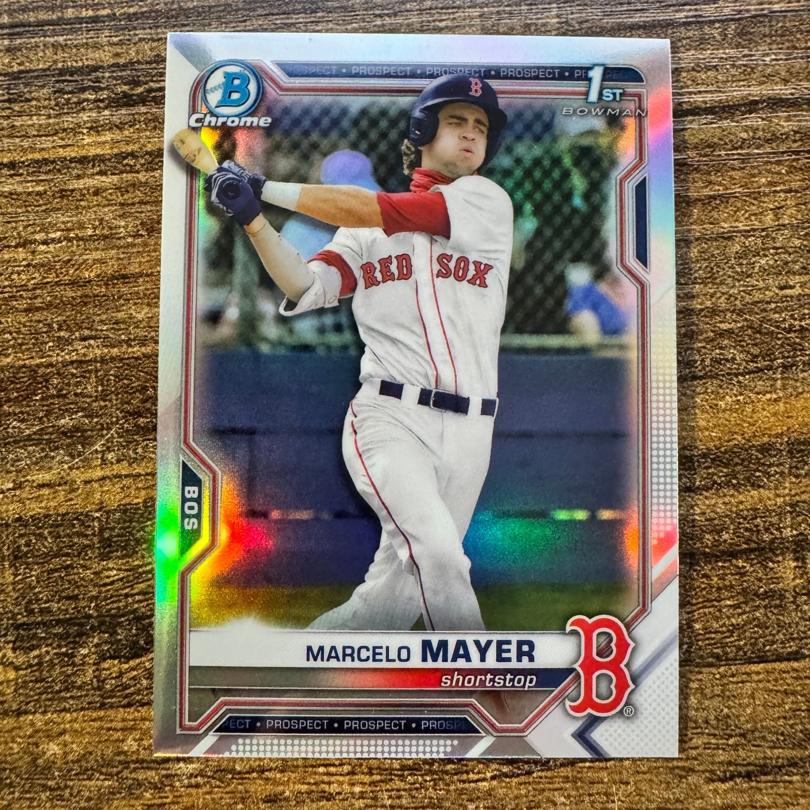 2021 Bowman Draft Marcelo Mayer 1st Chrome Refractor #BDC-174 Boston Red Sox