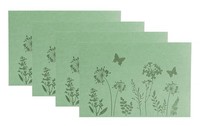 Platzset Filz Blumen 4Er Set GrüN 45X30Cm Tischset Tischdeko FrüHling Platzdecke