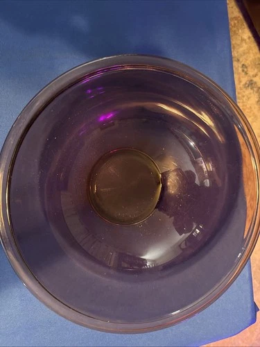 Vintage Pyrex 326 Mixing Bowl Cranberry Glass 12" Round 4qt