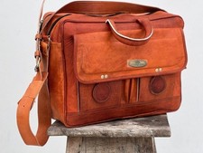 Bag Leather Laptop Brown New Messenger Genuine Briefcase Satchel Men's Vintage