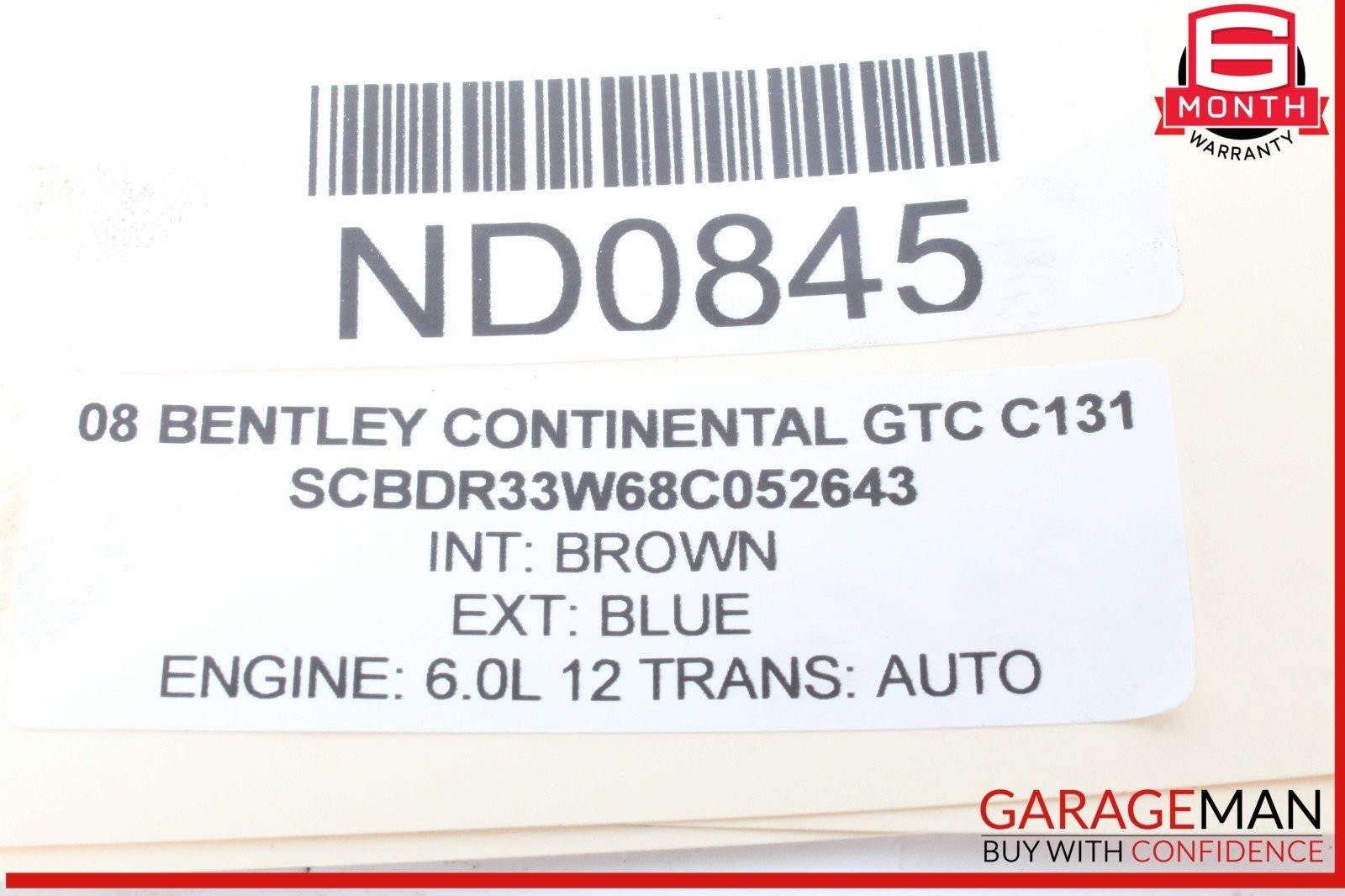 03-18 Bentley Continental GTC Power Steering Pump 07D145256E OEM