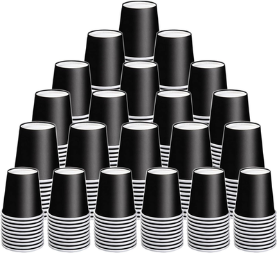 #ad #ad 300 Count 3 oz Small Paper Cups Black Disposable Mini Bathroom Cups Disposa... $32.64