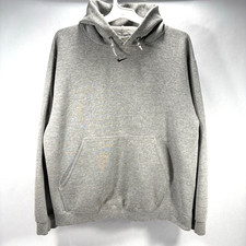 VTG 90s Nike Center Swoosh Gray Hoodie Made In Mexico Men's Size L
