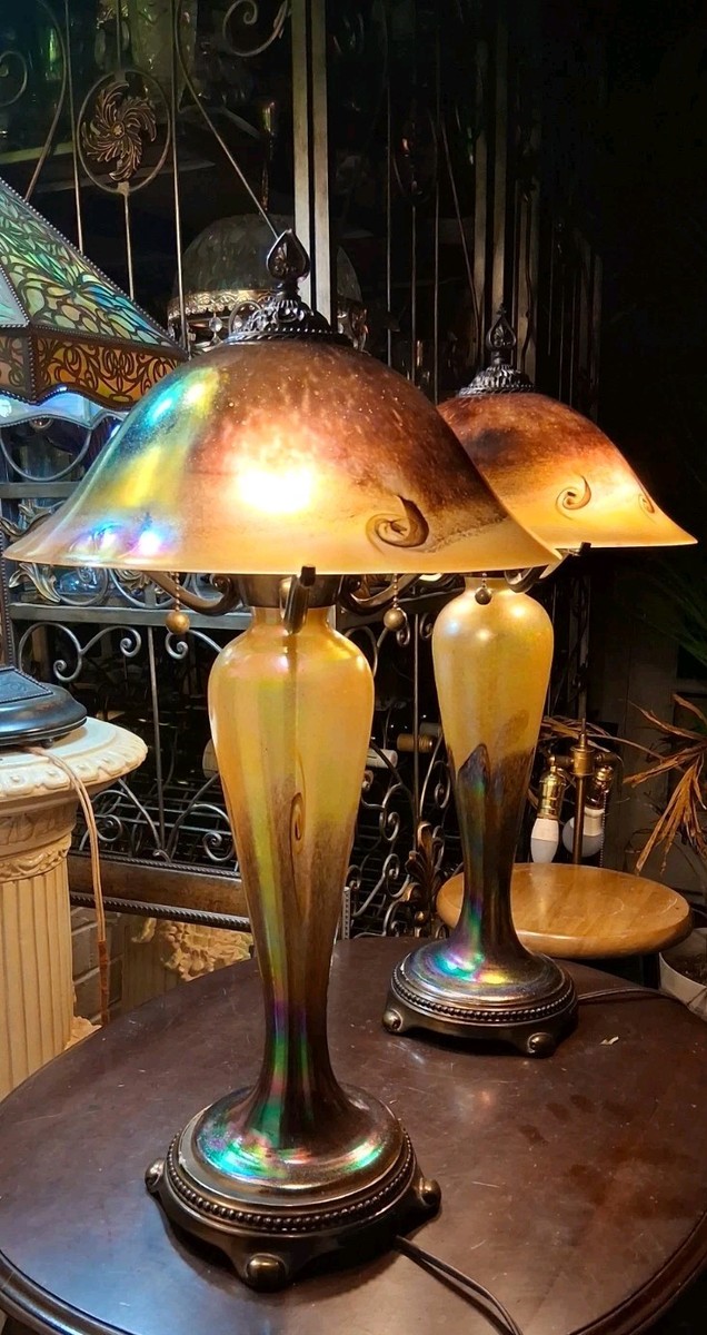 Quoizel Art Glass Lamps ,Todd Phillips ,Tiffany,Steuban Gold