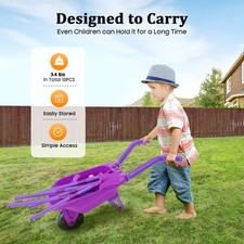 Kids Gardening Tools Set, 10pcs Wheelbarrow Set Children's Gardening Tool Set