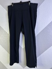 Orvis Women s Large Black Activewear Leggings H Comfort Running Loose ankle