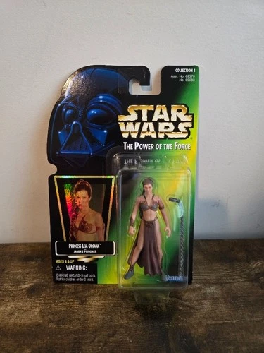 Kenner Star Wars POTF Holo Green Card Princess Leia Jabba's Prisoner Figure