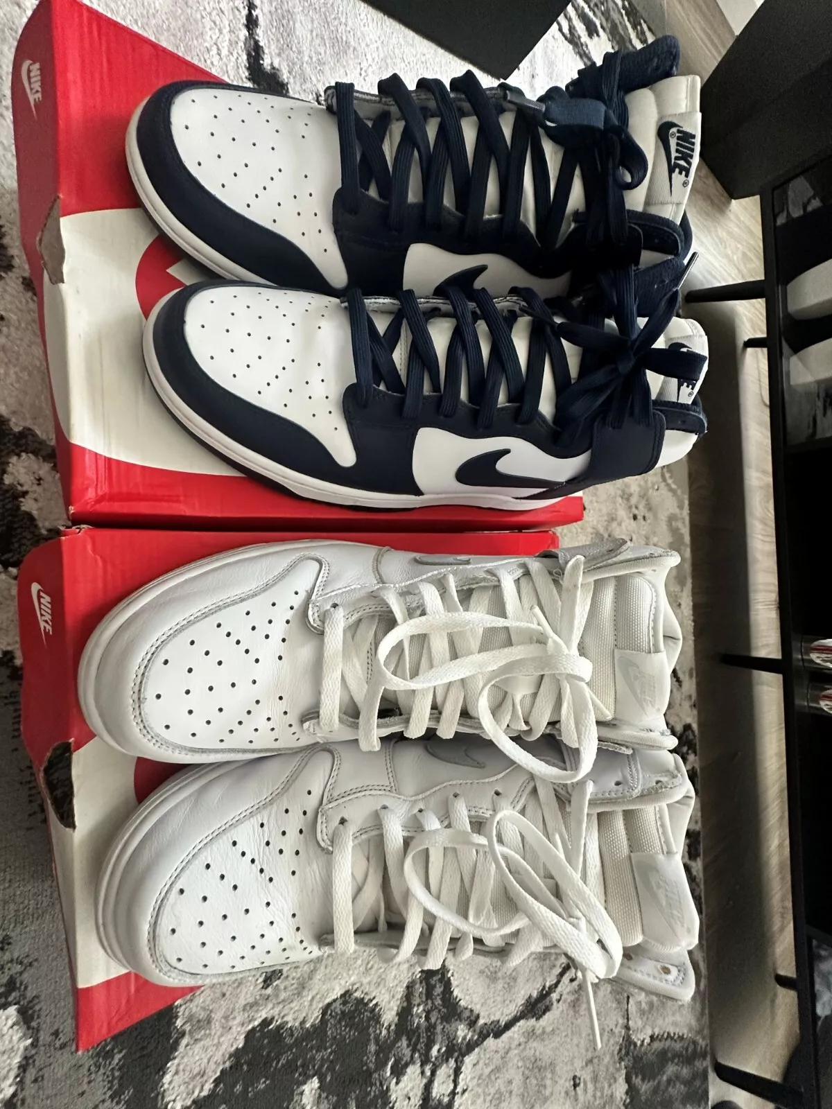 Nike Dunk SP LOT High Pure Platinum Midnight/Navy Supreme Sb XI Bred 