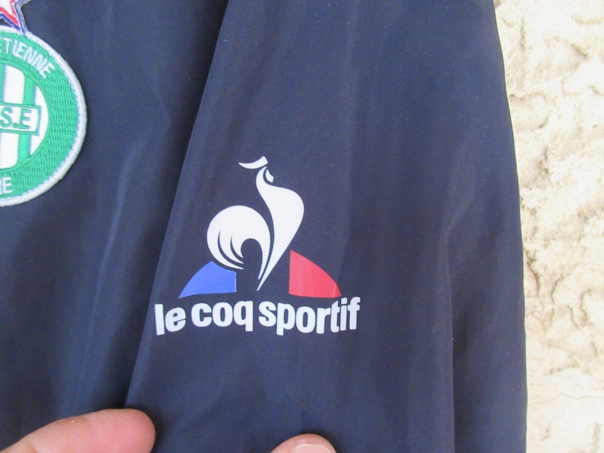 Veste A.S SAINT-ETIENNE football training jacket LE COQ SPORTIF capuche M