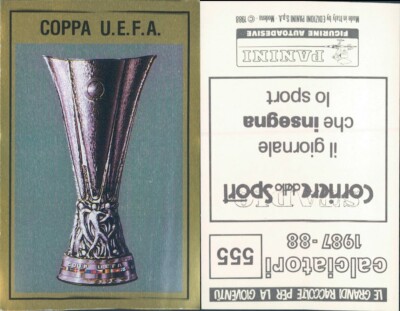 Autocollant Panini UEFA Euro 1988 Espagne Vs Angleterre - Neuf Original