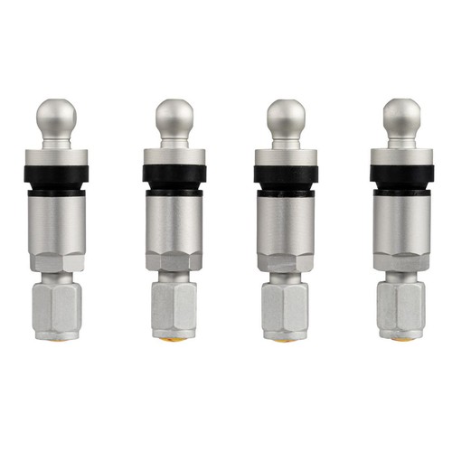 4 Tire Pressure Sensors RDKS Sensors Metal Valve Silver for Dodge Ram Series DS/ - Picture 7 of 12