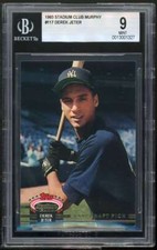 Derek Jeter Rookie Card 1993 Stadium Club Murphy #117 BGS 9