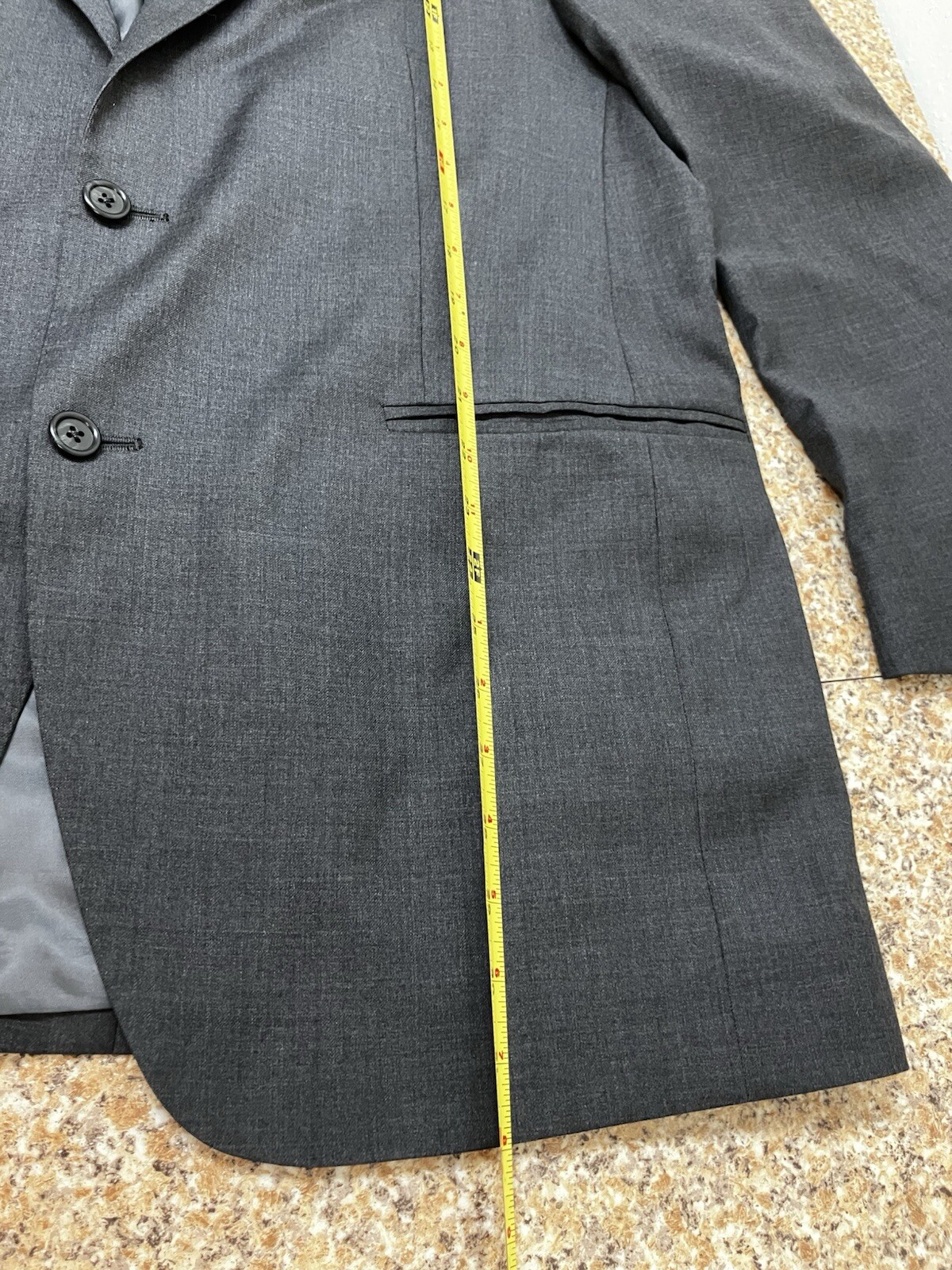Peter Millar Jacket Gray Wool Canada Trim 42R - image 15