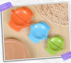 3pcs Curry Puff Dumpling Empanada Dough Press Mold Size S, M, L Set Random Color