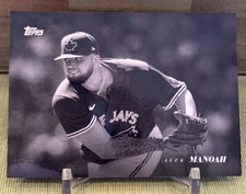 ALEK MANOAH 2022 TOPPS ON DEMAND BLACK & WHITE #76 Blue Jays Baseball Card