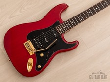 1991 Charvel By Jackson Cst-060-ssh Superstrat S-style See-through Red W/ Case